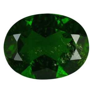 Piedra preciosa diopsido cromado verde cromado de corte ovalado de 2,07 quilates (9 x 7 mm) sin calentar/sin tratar - Imagen 1 de 1