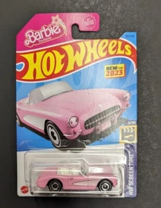 Hot Wheels HW Screen Time Barbie Movie 1956 Pink Corvette Brand New  - Picture 1 of 2