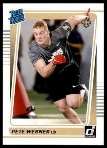 2021 Donruss Football Pete Werner Rated Rookie New Orleans Saints