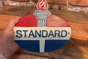 10"x9" Vintage Style Heavy Duty Cast Iron Standard Oil Sign... SHIPS FREE! - Picture 1 of 6
