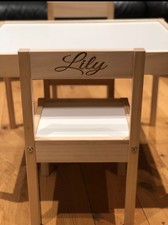 personalised childrens table and chair set
