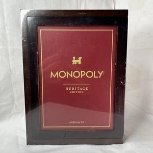 Brand New Hasbro Monopoly Heritage Edition Walnut Wood Factory Sealed Board Game - Picture 1 of 8