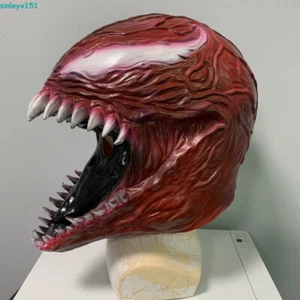 Venom Mask Full Face Head Cosplay Latex Props Halloween Party Gifts Collectibles - Picture 1 of 10