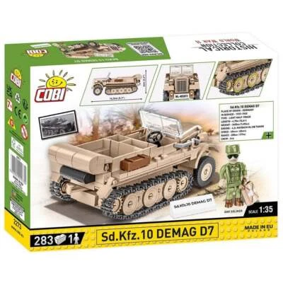 Cobi 2273 1:35 World War II Sd.Kfz.10 Demag D7 Military Construction Kit 283 Pcs - Image 1 of 4