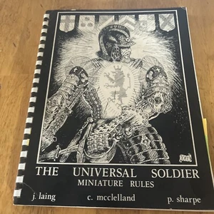 The Universal Soldier Miniature Rules - RAFM 1977 Complete W Wheeling Template - Imagen 1 de 7