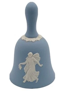 Vintage Wedgwood Danbury Mint Bell Blue Jasperware England Dancing Hour - Picture 1 of 7