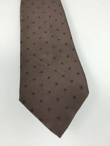 DE COLECCIÓN TINO COSMA HOMBRE CORBATA DELGADA SEDA ITALIANA TOPO con AZUL RUBÍ HECHO A MANO - Imagen 1 de 4