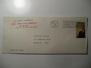 US STAMPS : USA MARION OHIO 1973 SLOGAN CANCEL LOCAL USED COVER - Picture 1 of 2
