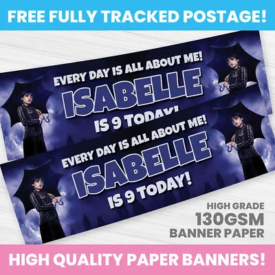 DISNEY PRINCESS PERSONALISED PRINCESSES BIRTHDAY BANNER PARTY DECORATION BANNERS - Image 1 of 3