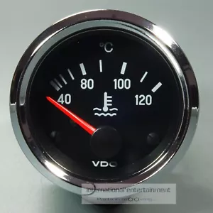 VDO KÜHLWASSER INSTRUMENT 120° 12V 52mm *CHROME EDITION* GAUGE cooling water - Bild 1 von 4