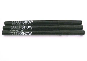 3 x MAYBELLINE COLOR SHOW - CRAYON KHOL EYELINER, 100 Ultra Black - Bild 1 von 3
