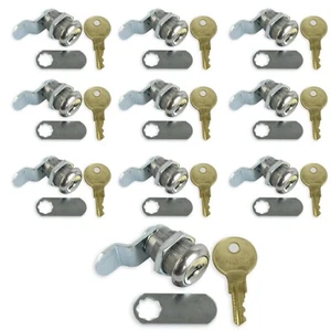 Paquete de 10 autocaravana con cerradura de puerta compartimento RV 7/8 pulgadas cámper remolque almacenamiento - Imagen 1 de 6
