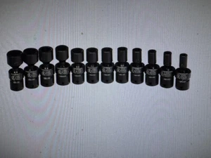 Sunex 1814 12 Piece 1/4" Drive Universal Swivel Socket Set 5-15MM Brand New! - Picture 1 of 1