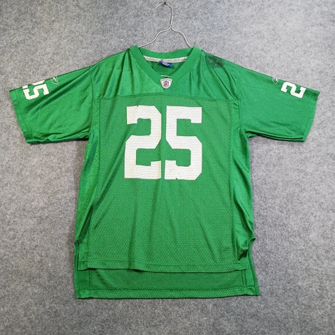 Reebok On Field Jersey Mens Size Small Green McCoy Short Sleeve Mesh Eagles Cover