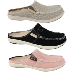 Women Orthotic Arch Support Genuine Suede Plantar Faciitis Flat Foot Pain Loafer - Picture 1 of 26