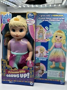 Baby Alive Princess Ellie Grows Up! Growing and Talking Baby Doll - Blonde Hair - Picture 1 of 2