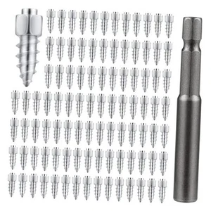 200 Stück Reifenbolzen zum Einschrauben, 4x9 mm Rad Winterreifenbolzen für Winterreifen  - Bild 1 von 4