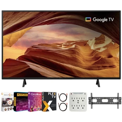 Sony X77L 55 Inch 4K HDR LED Smart TV 2023 with Movies Streaming Bundle - Image 1 of 4
