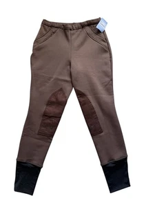NWT Tuff Rider Womens Unifleece Pull on winter breeches Brown Size 34 Equestrian - Picture 1 of 7