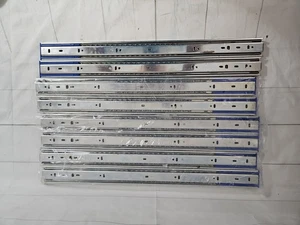 Promark 4 Per 3-Section 100 LB Capacity Full Extension 22" Drawer Slides - Picture 1 of 4