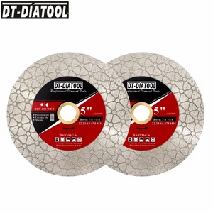2pcs Doppelseitige Diamant-Trennscheibe Schleifscheibe Sägeblätter Fliesen 5inch - Picture 1 of 6