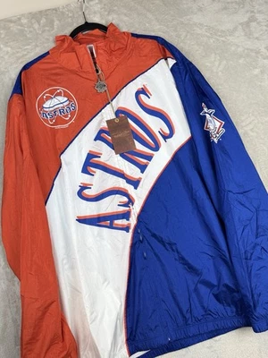 NWT Men’s Mitchell & Ness Houston Astros Retro Lined Windbreaker Jacket XXL 2XL - Image 1 of 4