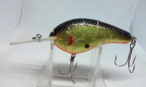 Vintage Bagley Diving B3 Black on Gold Foil/Org BGOB 2 7/8" Crankbait Angelköder - Bild 1 von 7
