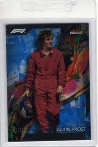 Alain Prost 2024 Topps Finest Formula 1 Blue Refractor #86 F1 Common 007/200 - Bild 1 von 2