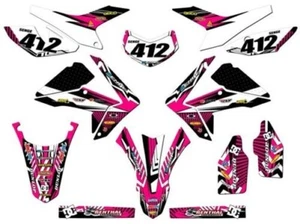 2012-2020 Crf 250 L Violencia Rosa Senge Gráficos Kit Compatible Con Honda - Picture 1 of 10