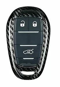 MAX AUTO CARBON Schlüssel Cover Hülle Schutz Etui für Alfa Roemo giulia stelvio - Picture 1 of 5