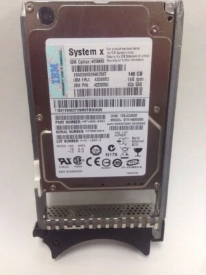 New IBM 42D0652 42D0653 146GB SAS 6Gbps 15K 2.5" xSeries System X HDD Hard Drive - Image 1 of 4