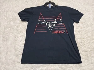 Maroon 5 2011 Concert Tour Black Short Sleeve M T-Shirt Mom Dad Rock Distressed* - Picture 1 of 8