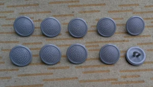 Botones NVA 10 piezas gris 16mm para hombreras oficial soldado frontera MDI  - Imagen 1 de 1