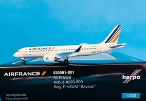 Herpa WingsAir France Airbus A220-300 1:500 Reg. F-HZUM “Bayeux” (535991-001) - Imagen 1 de 2
