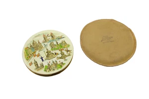 1950s  Le Rage British Made Enameled Power Compact London Souvenir Tourist Sites - Picture 1 of 11
