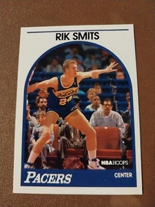 1989 Rik Smiths NBA Hoops tarjeta de novato radiocontrol #37 Indiana Pacers Marist Dutchman - Imagen 1 de 3