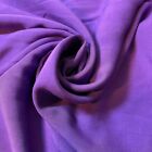 *Stock Clearance* Purple Viscose Material Non Stretch Craft Fabric Meter 58"