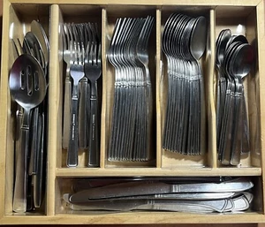 Lot of 83 STAINLESS Steel Flatware by Cambridge CHINA - Picture 1 of 9