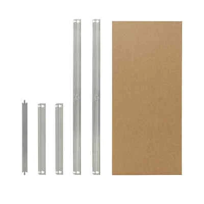 shelfplaza HOME 30x45 cm HDF-Boden Set für Schwerlastregale in verzinkt