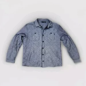 Goliath Jacket Lined Mens Womens Size XL Collared Grey Button Quilted Pockets - Picture 1 of 18