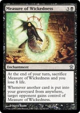 MEASURE OF WICKEDNESS ~mtg NM Saviors of Kamigawa Unc x1