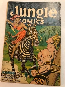 JUNGLE COMICS #89: Fiction House mayo 1947, GD-; GGA, Kaanga, cubierta de cebra, simios - Imagen 1 de 24