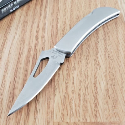 Frost Cutlery Silver Hawk Folding Knife 2.25" Stainless Blade 2Cr13 Steel Handle - Image 1 of 4