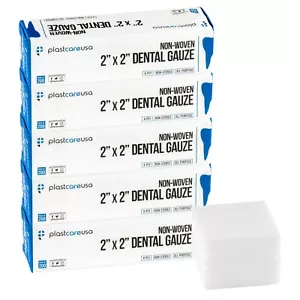 2x2 Vliesschwämme 4-lagig, nicht sterile Baumwolle Zahngaze (1000er-Pack) - Bild 1 von 6