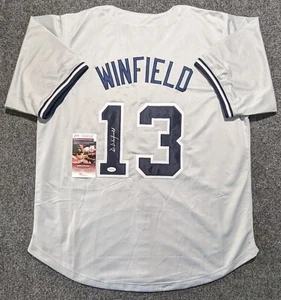 N.Y. YANKEES STYLE DAVE WINFIELD AUTOGRAPHED SIGNED CUSTOM JERSEY JSA COA - Picture 1 of 3