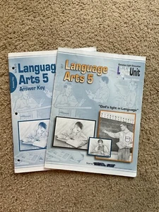 Christian light education, language arts 5 sunrise edition LU 507 and answer key - Picture 1 of 2