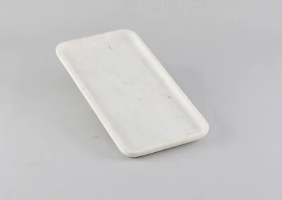 Rectangle Shape White Marble Tray for Dining Table Decoration and Gift - Image 1 of 4