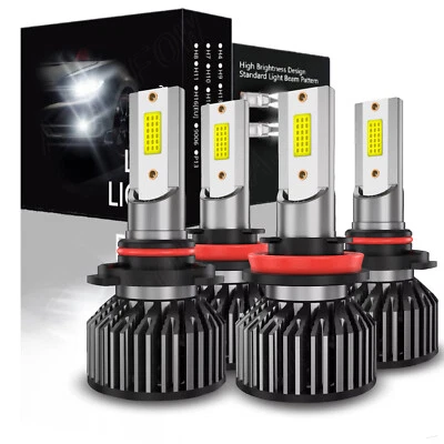 For Honda City 2016-2018 2019 - White LED Headlights High Low Light Bulbs Combo - Image 1 of 4