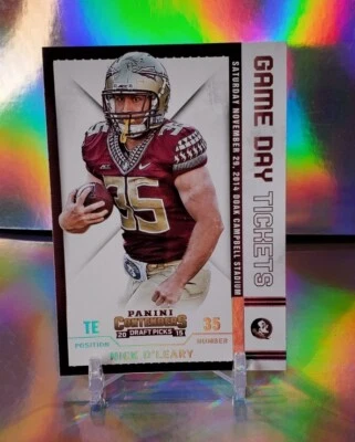 NICK O'LEARY RC 2015 CONTENDERS DRAFT GAME DAY TICKETS 35 NM-MT+ OR BETTER - Image 1 of 2