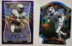 2020 Leaf Metal Draft - Gabriel Davis #BA-GD2 Purple Wave /15 Select Prizm - Picture 1 of 2